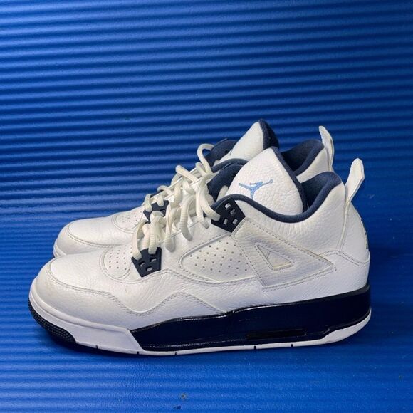 Size 5.5Y- GS Nike Air Jordan 4 Retro Columbia Legend Blue 408452-107 Women’s 7 - Picture 2 of 8